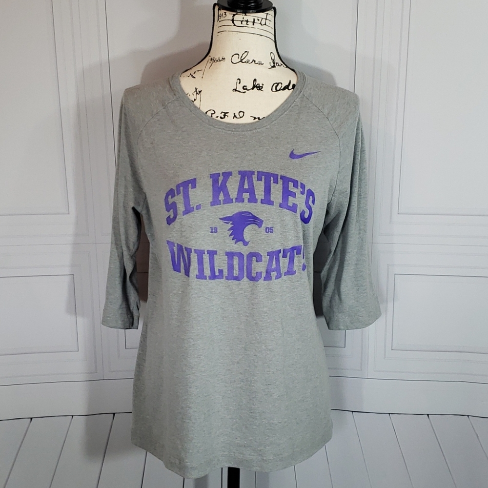 Nike, Slim Fit 3/4 Sleeve Tee St. Kate's L…
